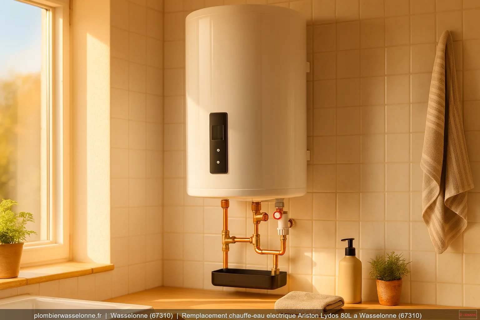 Remplacement chauffe-eau electrique Ariston Lydos 80L a Wasselonne (67310)