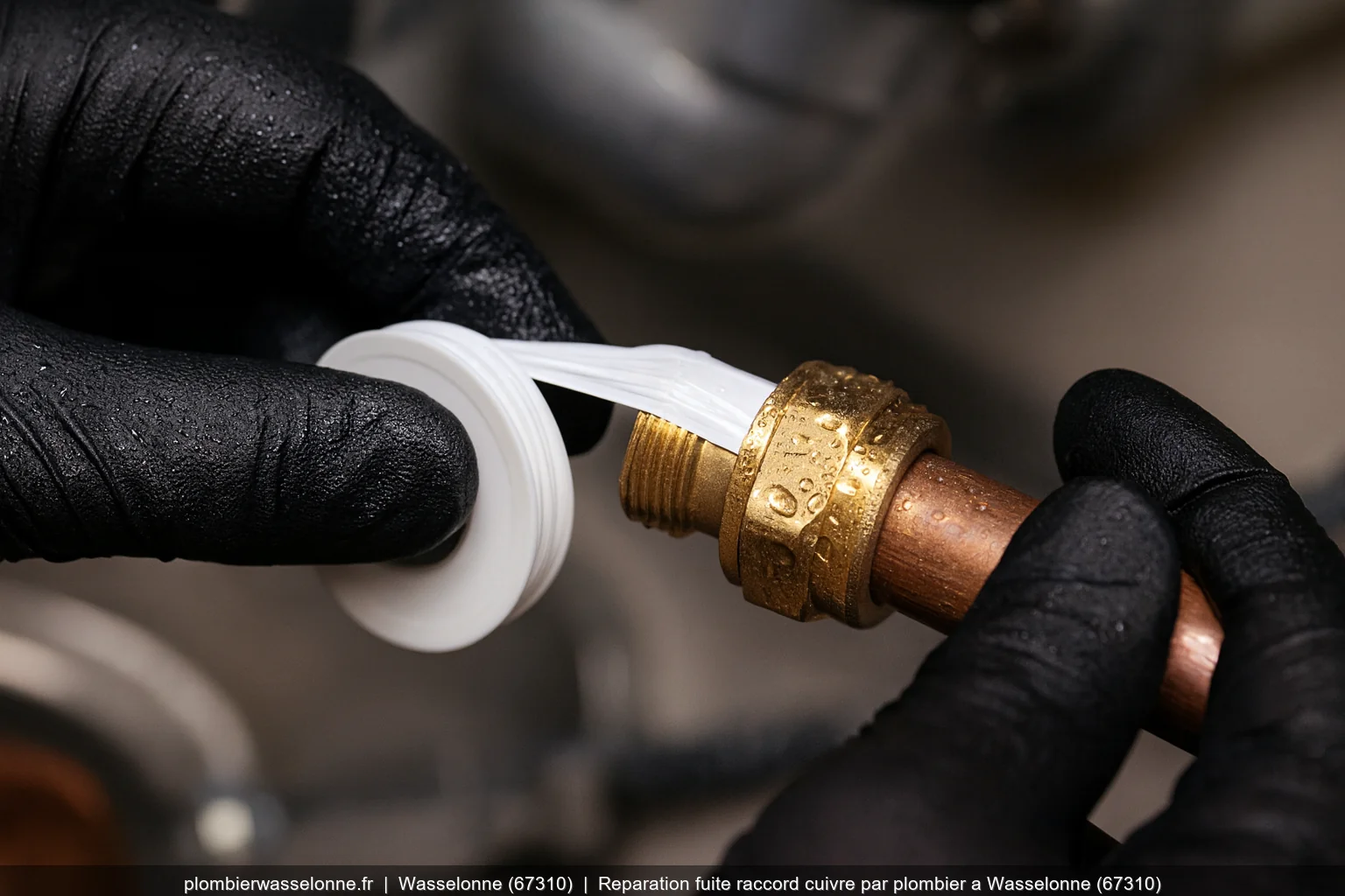 Reparation fuite raccord cuivre par plombier a Wasselonne (67310)