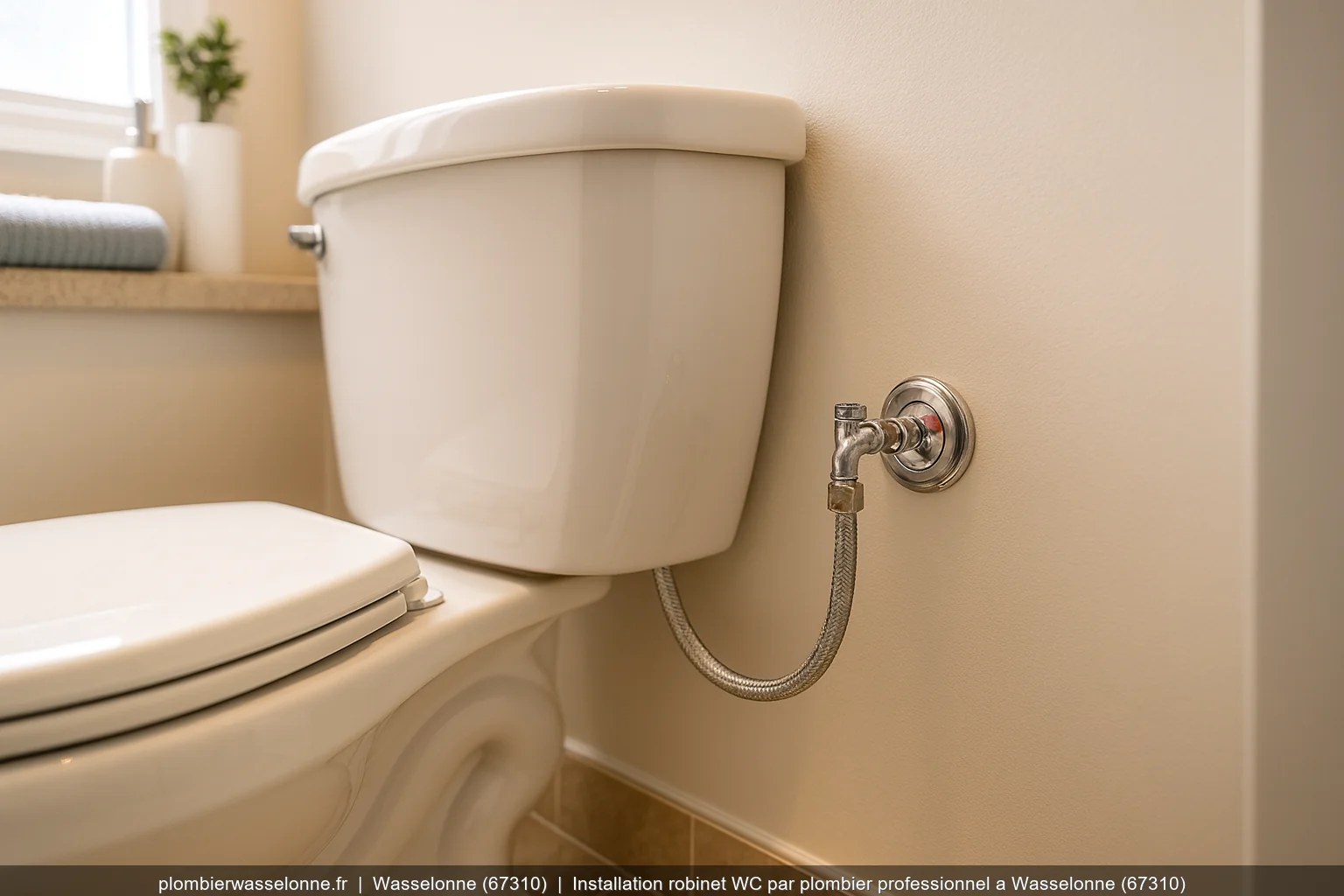 Installation robinet WC par plombier professionnel a Wasselonne (67310)